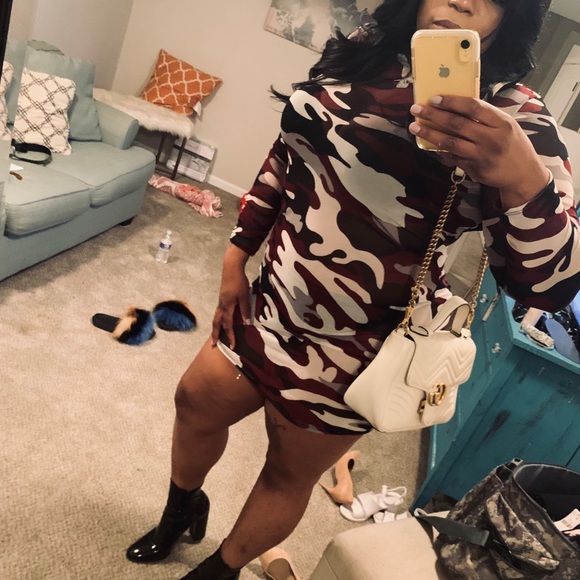 Forever 21 Dresses & Skirts - Plus Size Sheer Camo Dress